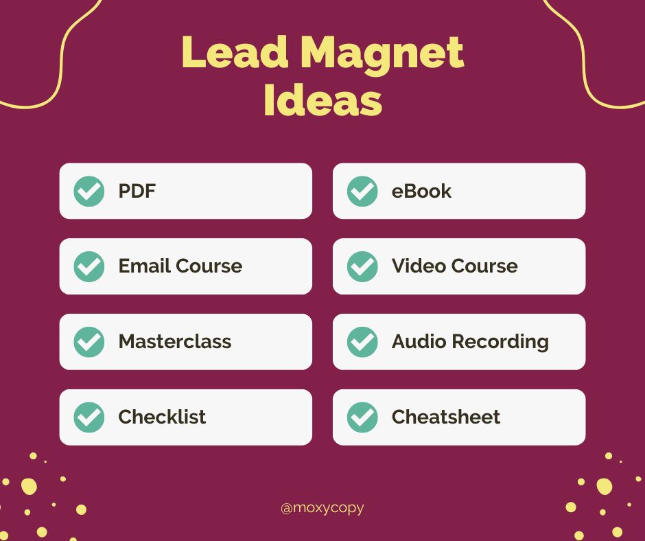 Grow your audience with an easy-to-create, powerful lead magnet ideas