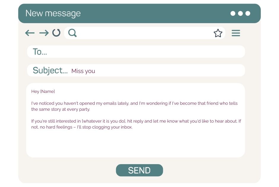 Example Emails for Email List Cleaning Email 1